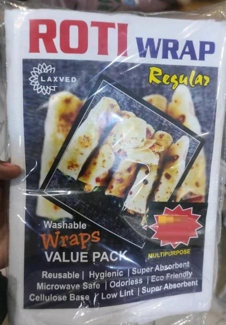 Roti Wrap Washable Reusable Paper (Pack of 25) || Eco Friendly High Quality Paper
