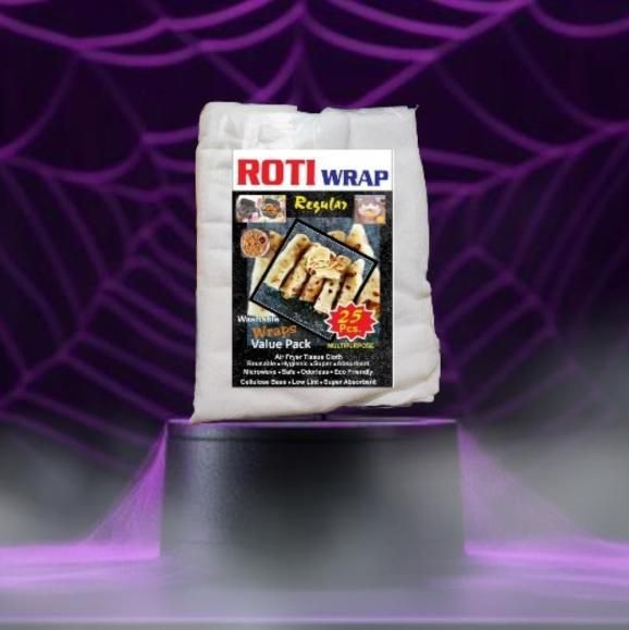 Roti Wrap Washable Reusable Paper (Pack of 25) || Eco Friendly High Quality Paper